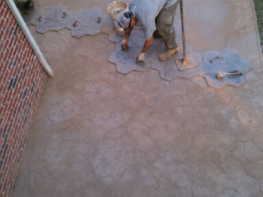 Stamped concrete Walkout 3